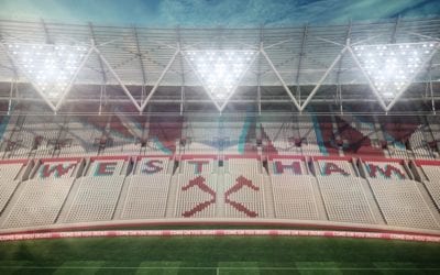 West Ham: Olympiskie Stadion - Eastside tribune