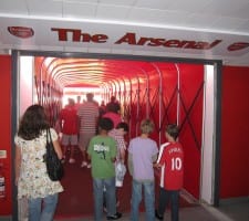 The Tunnel - Arsenal spillertunnellen