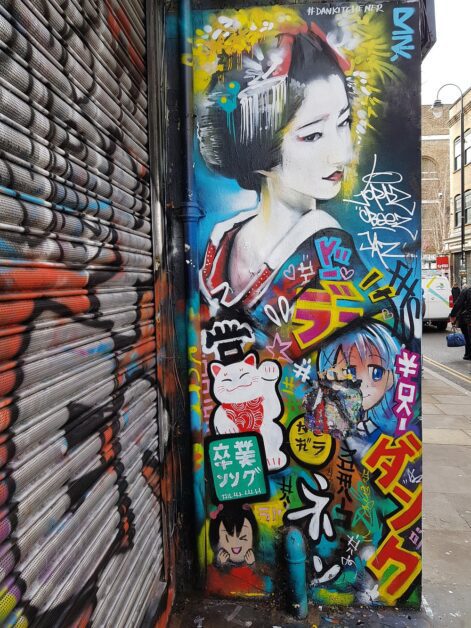 Brick Lane Market grafitti