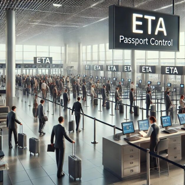 electronic travel authorisation (ETA) - AI generated image