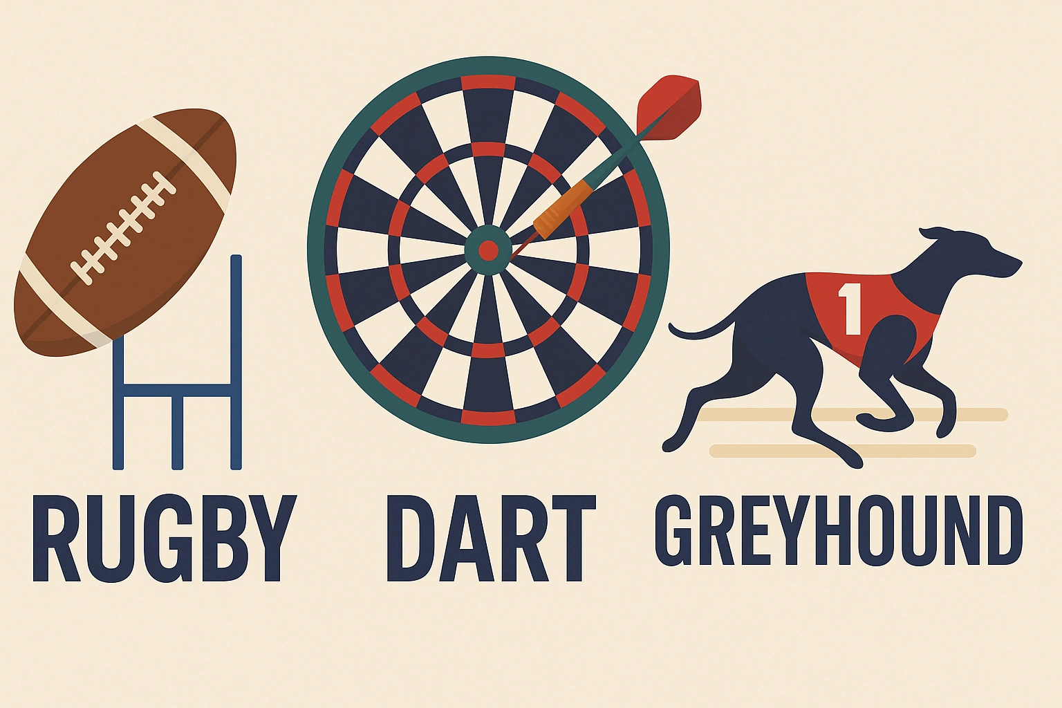 Rugby, Dart og Greyhound London