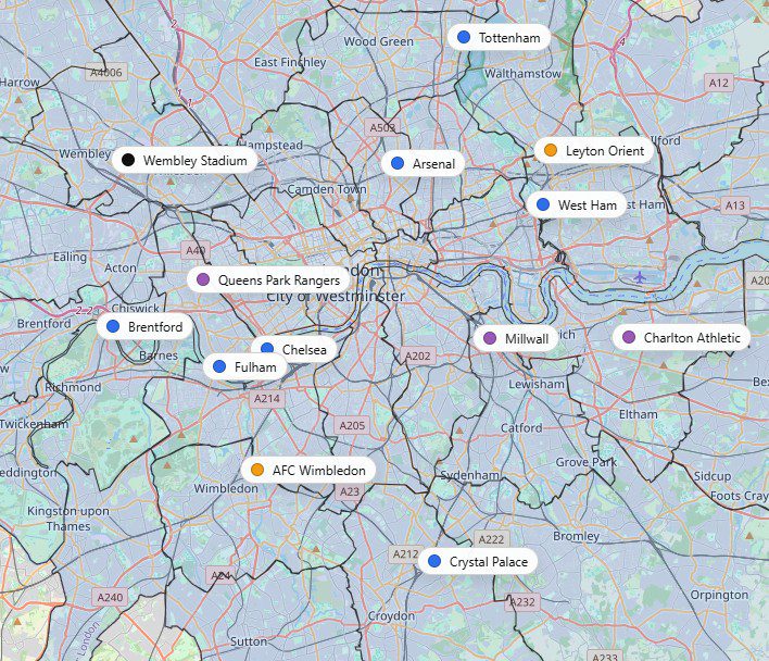 Bydele i London - Oversigt over London boroughs